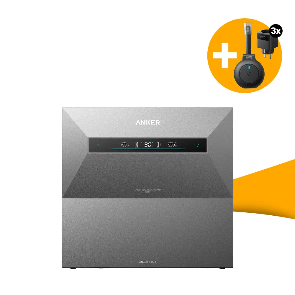 Anker Solix Solarbank Max AE111 14 kWh solar energy storage with 1 expansion module