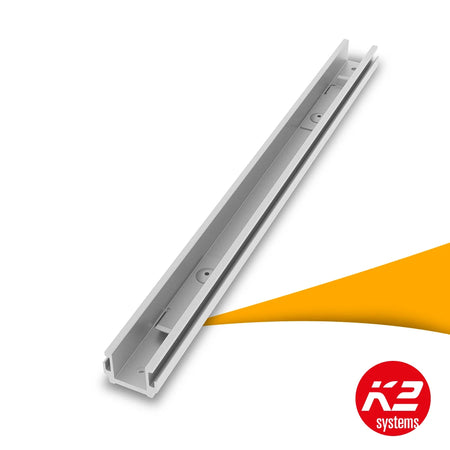 K2 Dome 6 Xpress Connector Long railverbinder van aluminium voor het Dome 6 montagesysteem voor platte daken