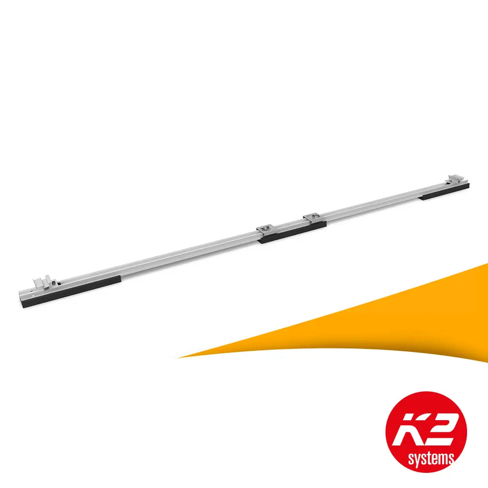 K2 D-Dome 6.15 Base Set kopen bij solago.nl, basisset voor platdak montagesysteem zonnepanelen op witte achtergrond met oranje podium productfoto